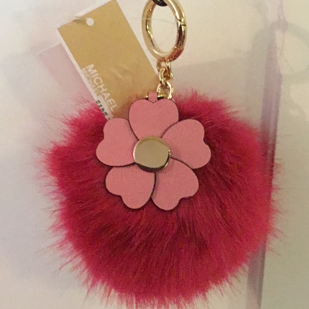 MK’s faux fur keychain puff